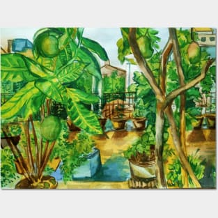 Roof Plantation and top. Posters and Art